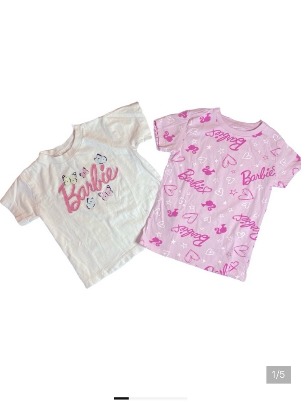Two Barbie Shirts Size 4T